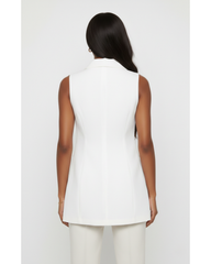 Elani Blazer Top - White