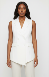 Elani Blazer Top - White