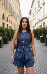 Nova Denim Shorts - Medium Wash