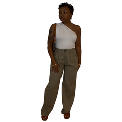 Lula Linen Pants - Green