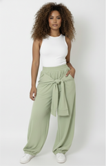 Mila Tie Wrap Pants - Green